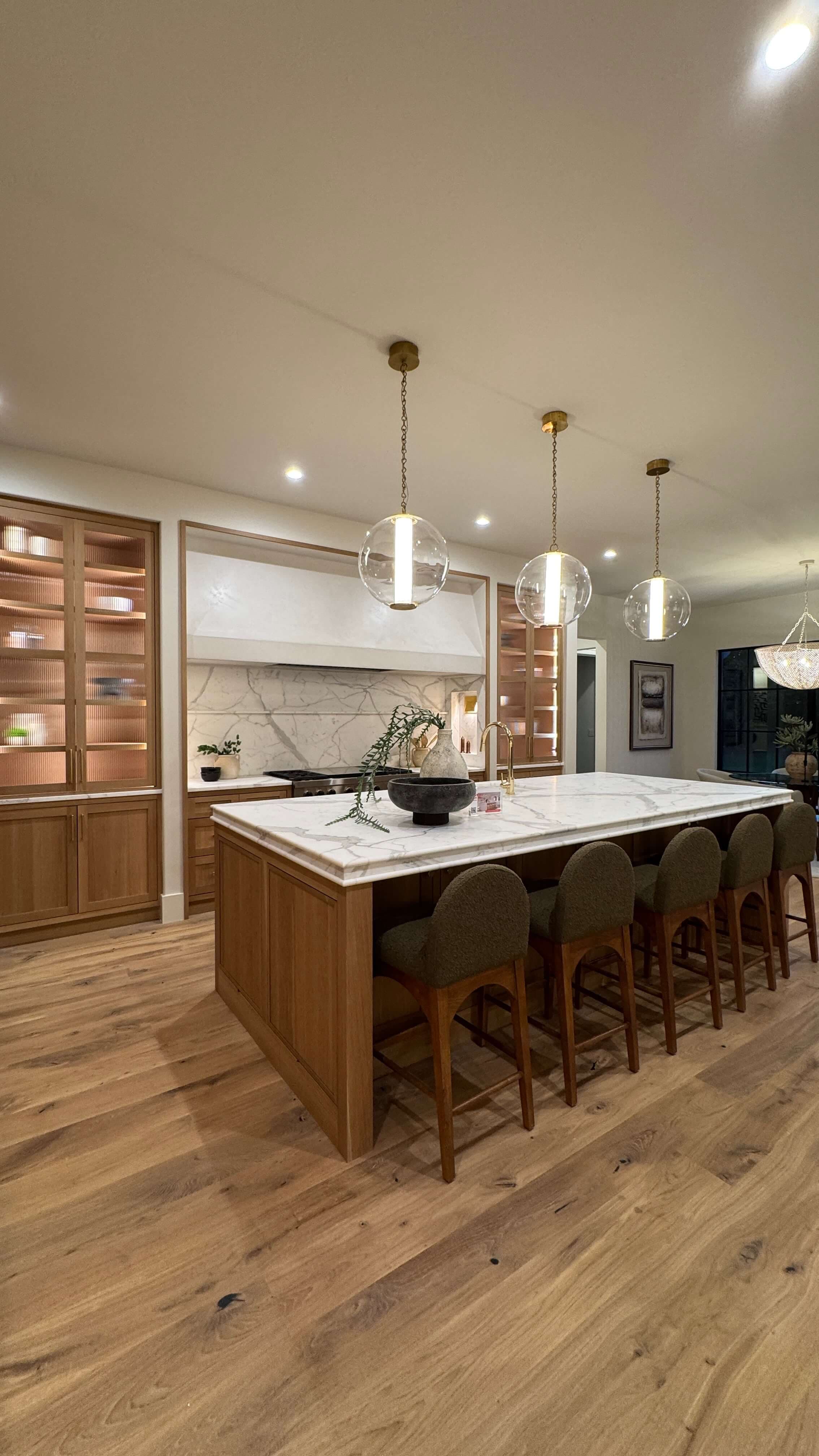 Kitchen with island